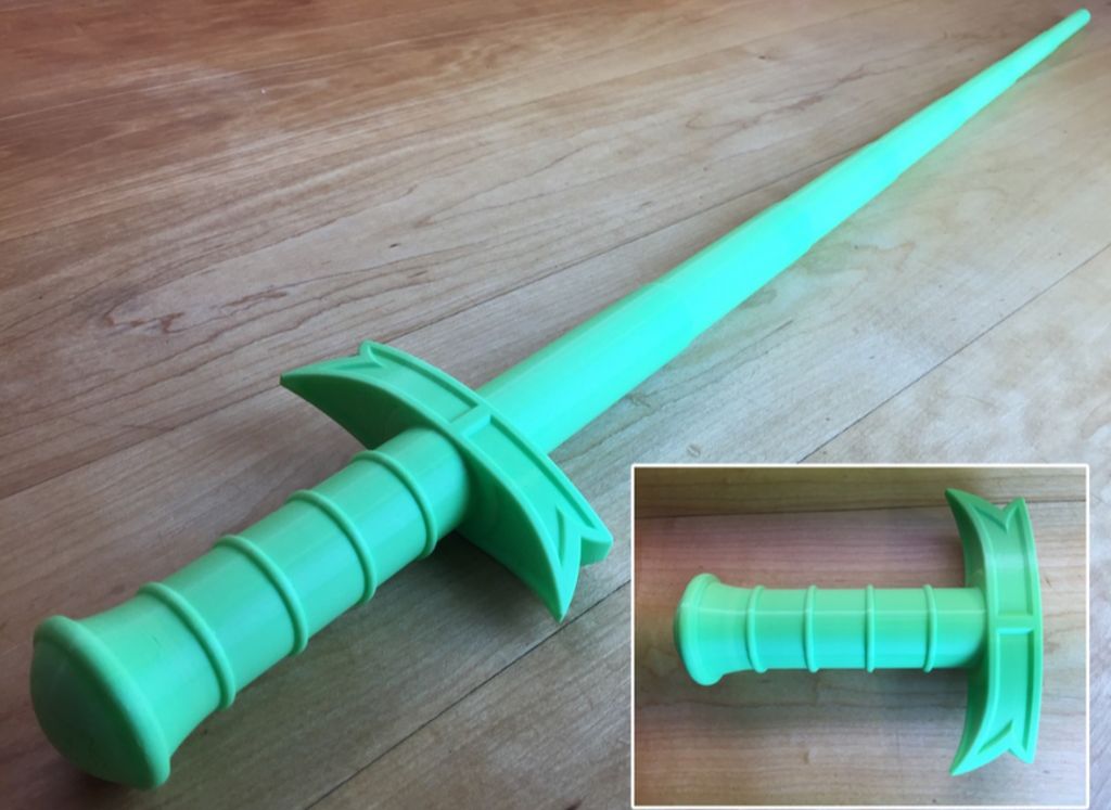 Collapsible sword 3D print
