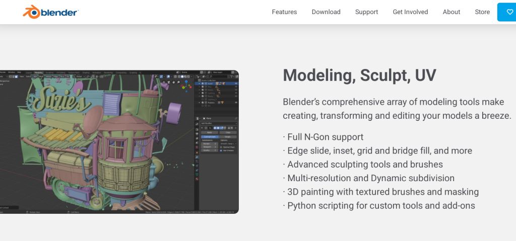 Blender free 3D modeling software