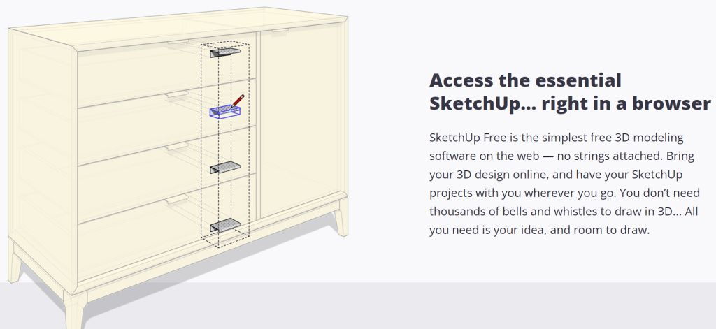 SketchUp free 3D modeling software for beginners