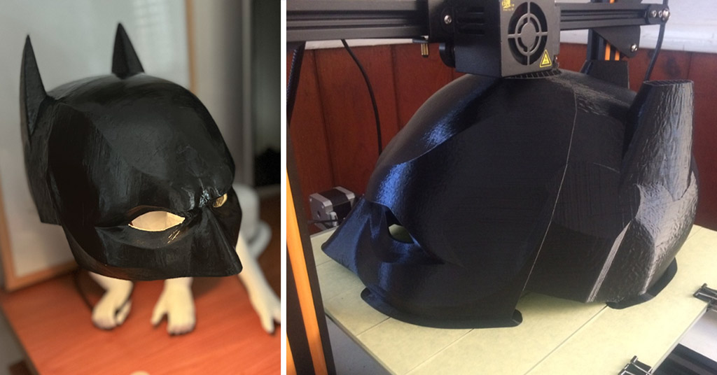 3D printed Batman mask