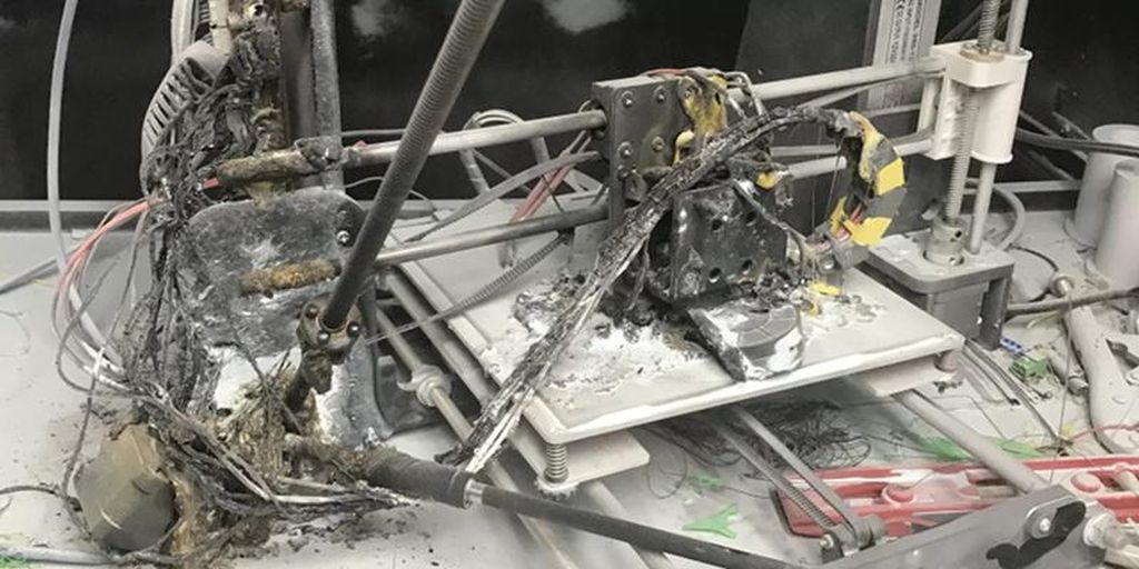 3D printer fire