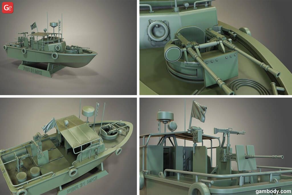3D boat model