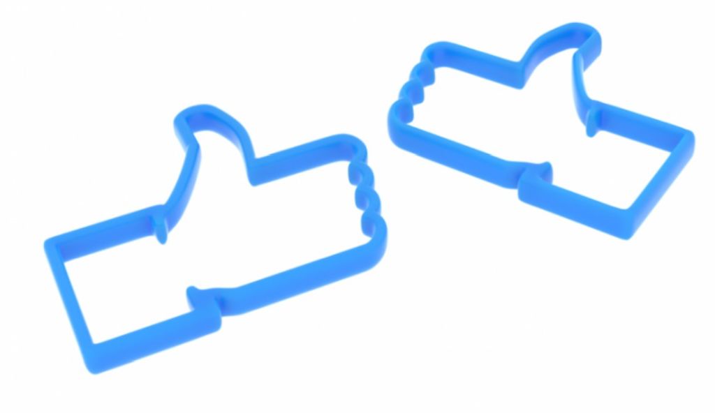 Facebook cookie cutter 3D model