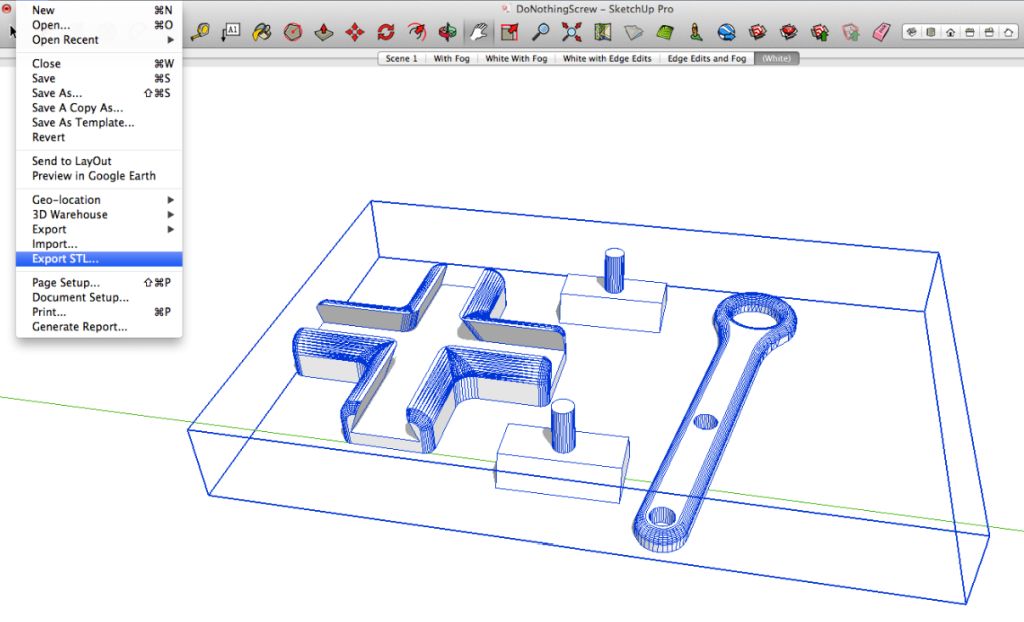 How to export STL in SketchUp for free