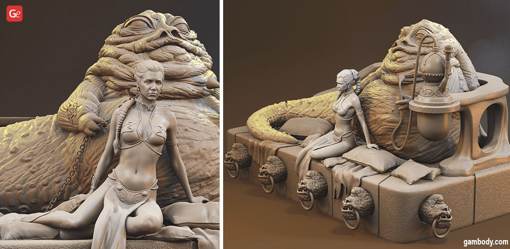 3D printed Star Wars figures