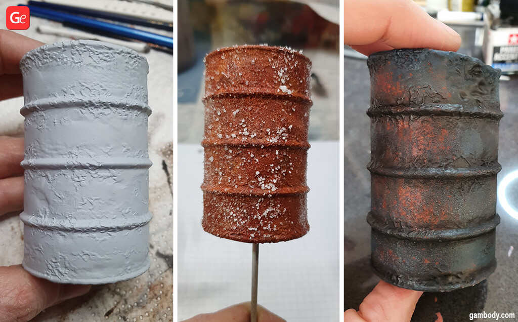 How to paint rust effect