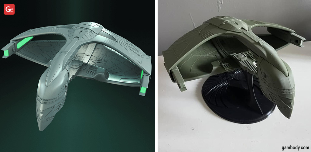 3D printed Star Trek ships