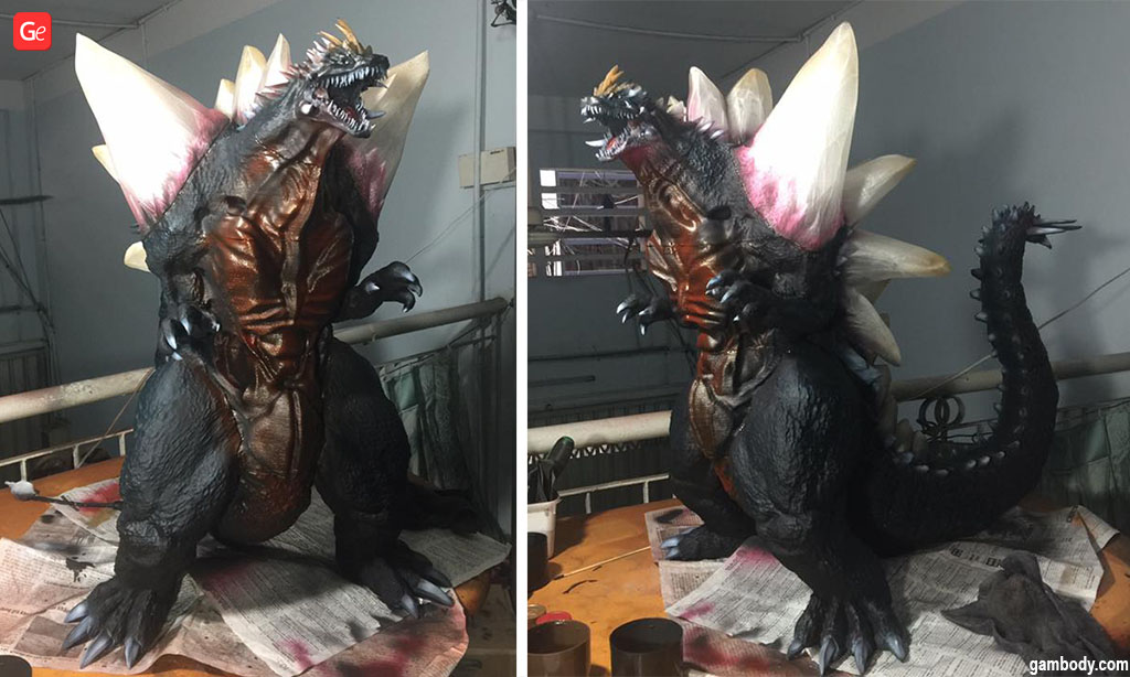 Space Godzilla 3D print