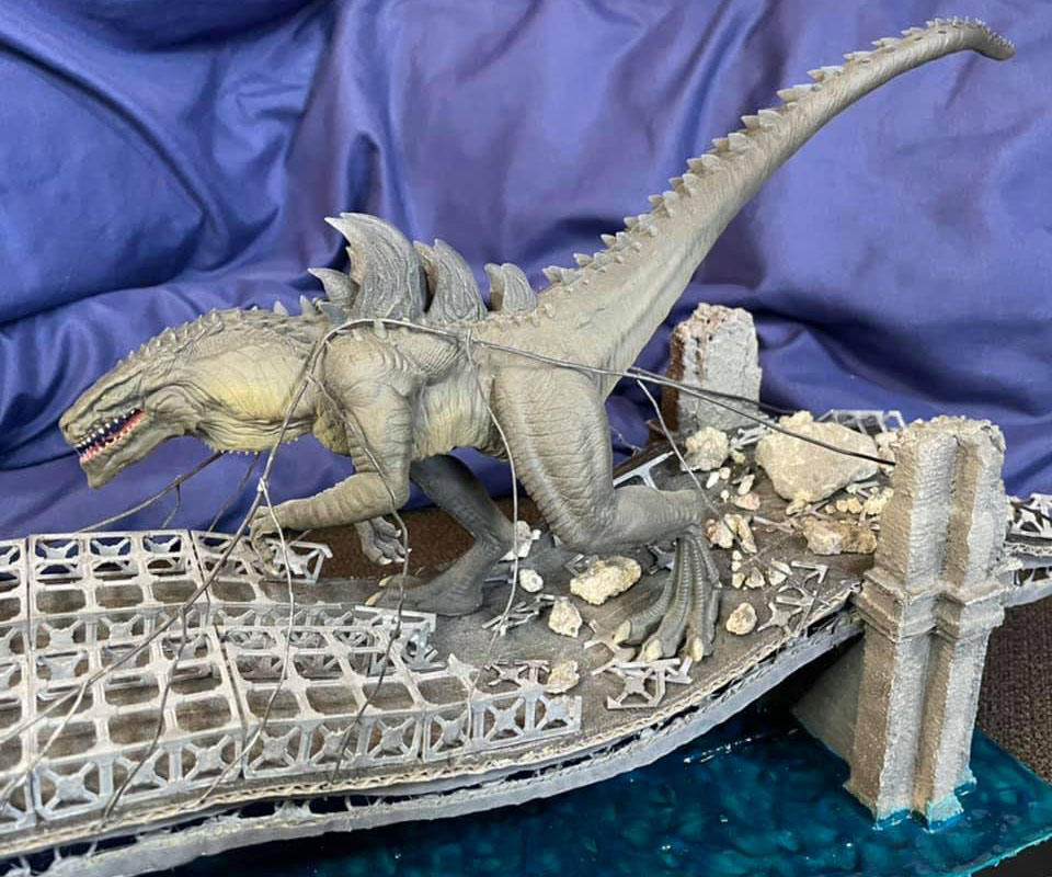 3D printed Godzilla