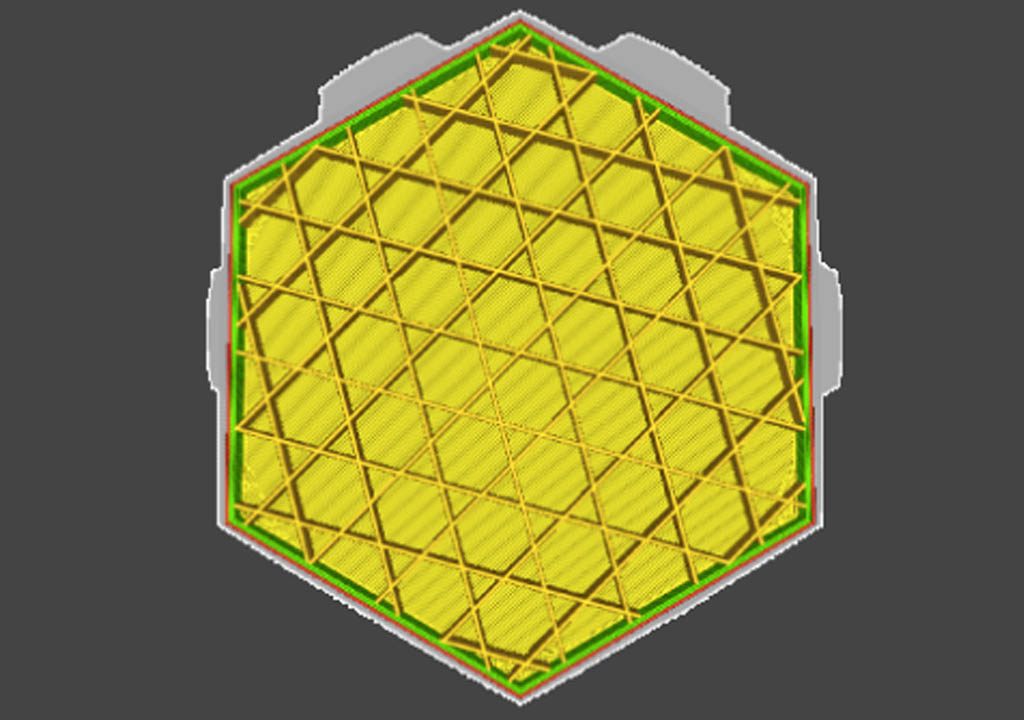 Tri-hexagon infill
