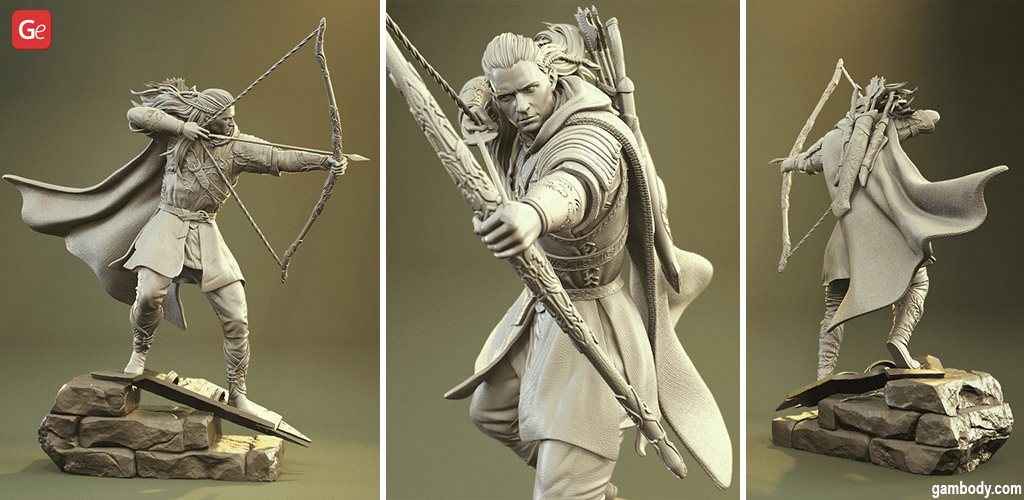 Legolas 3D model to print