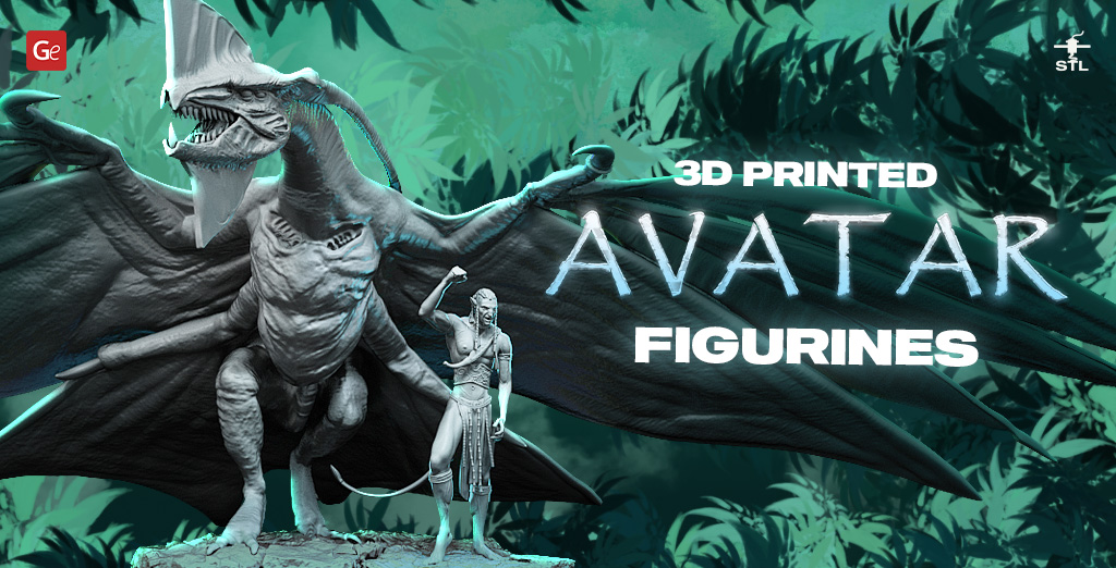 3D Printed Avatar Figurines: STL Files with Movie Characters and Models