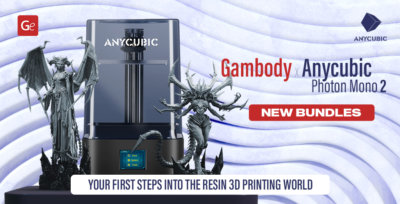 Excellent 3D Printer Starter Kit: Gambody & Anycubic Photon Mono 2 for Resin 3D Printing Enthusiasts