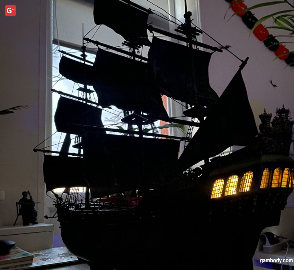 Black Pearl pirate ship 3D model