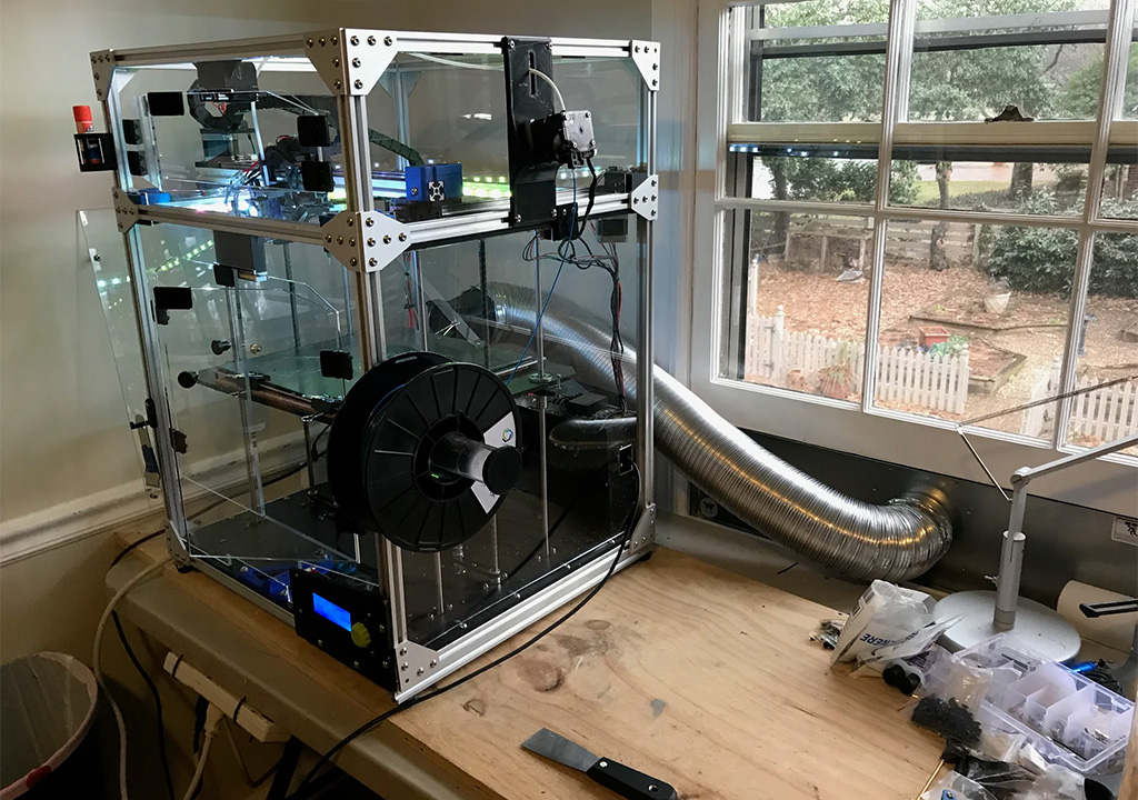 3D printer fume hood