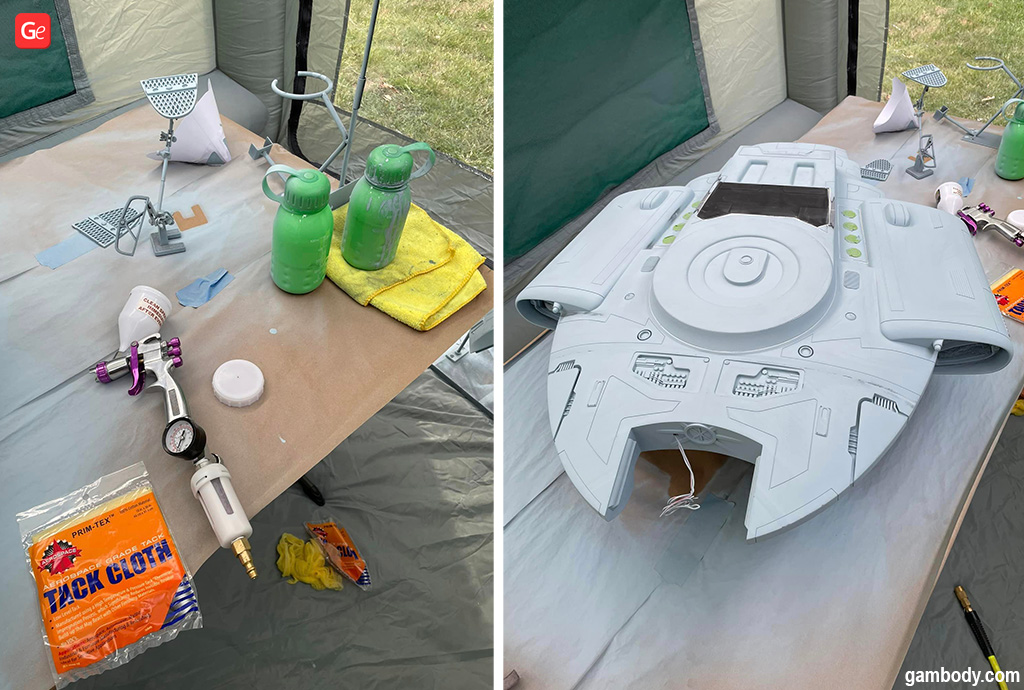 Base coat for USS Defiant