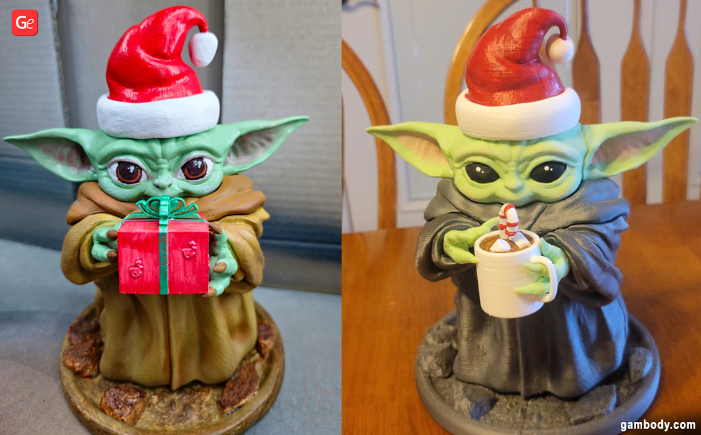 Cool 3D printed Christmas ornaments