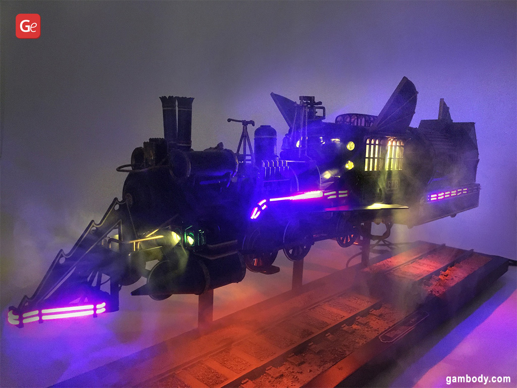 Impressão 3D do trem do tempo por Seth Trem de volta para o futuro