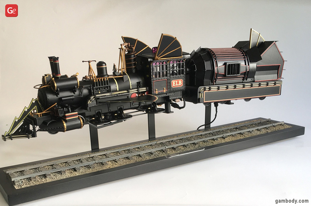 Impressão 3D de ficção científica de Seth Locomotiva 131 De Volta para o Futuro