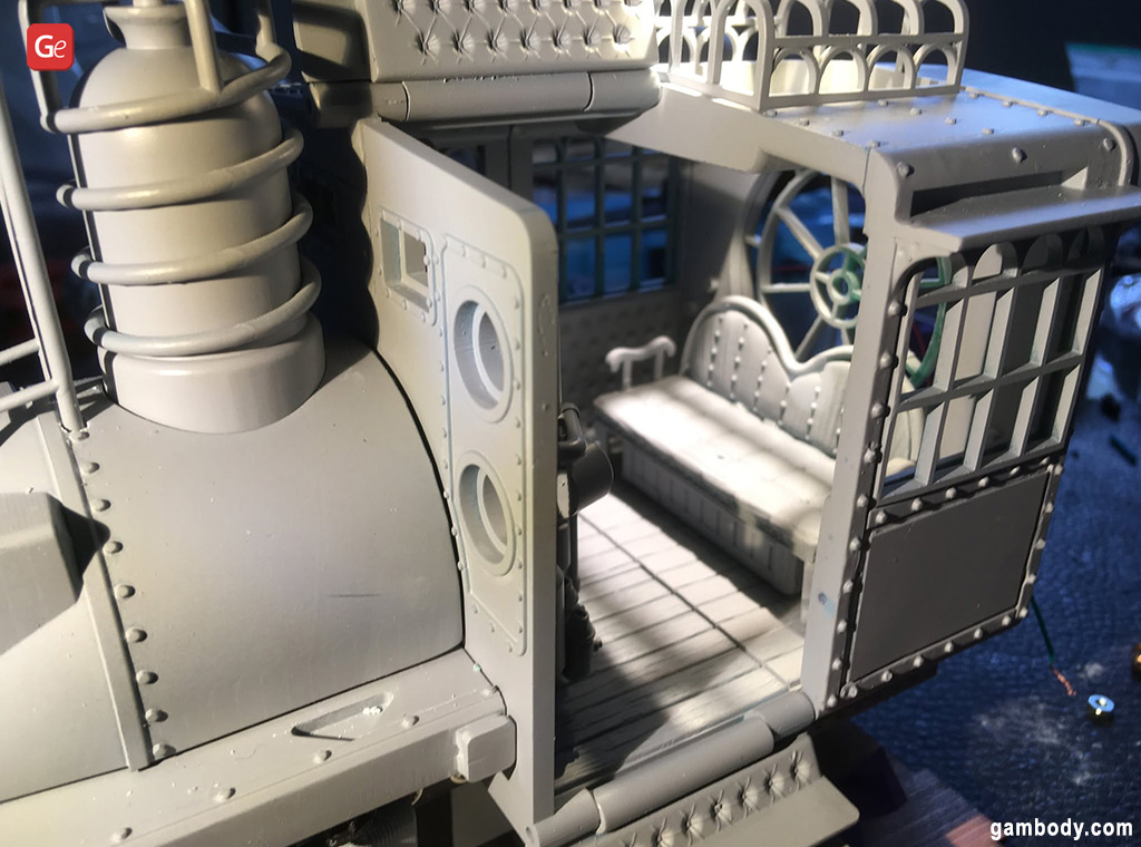 Vagão do trem do tempo Trem Júlio Verne