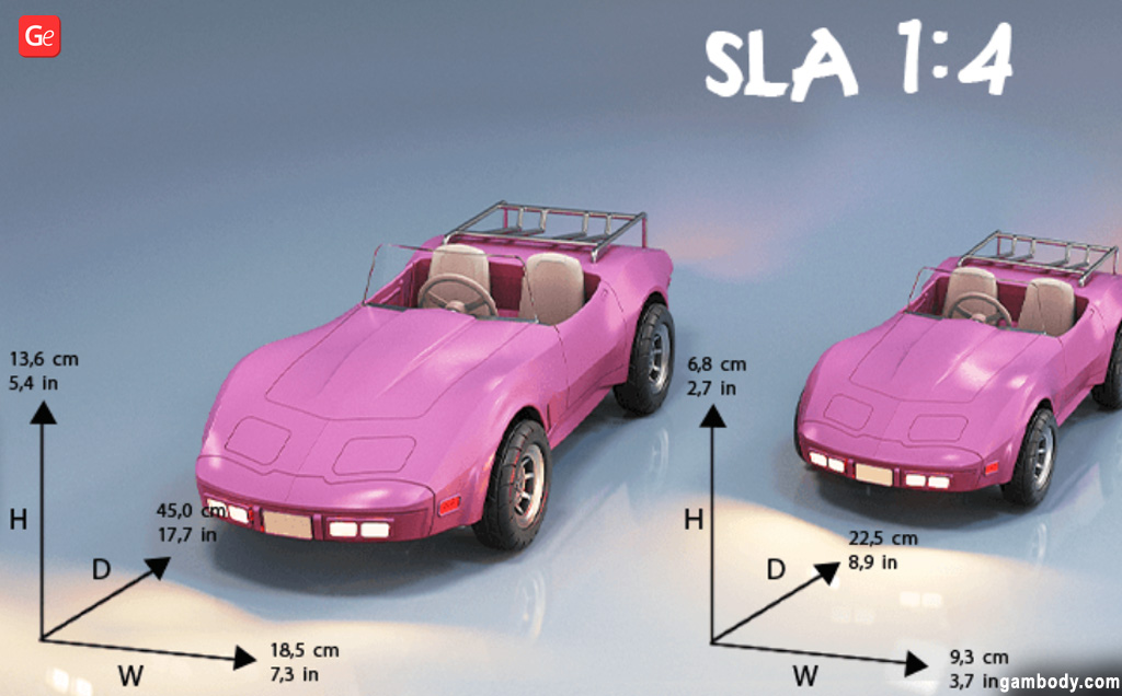 Barbie car 3D print gift ideas