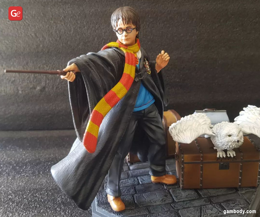 Figura de Harry Potter impressa em 3D Impressão 3D de Harry Potter
