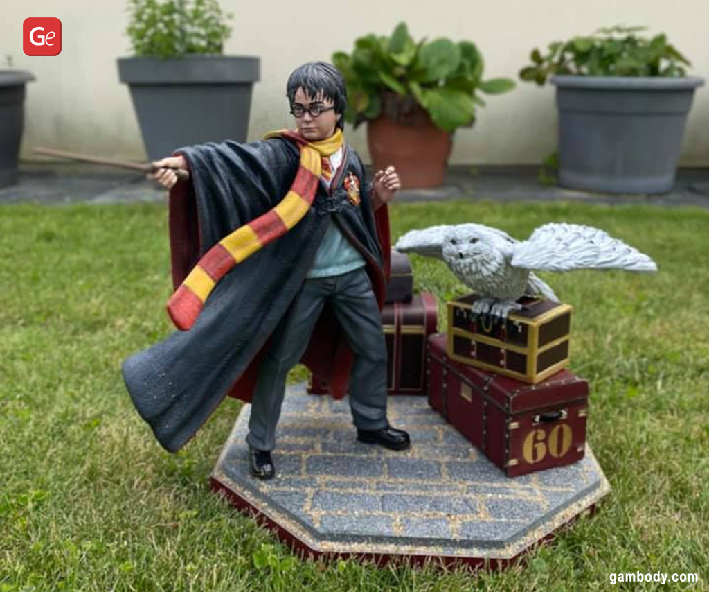 Diorama impresso em 3D Harry Potter Modelo 3D