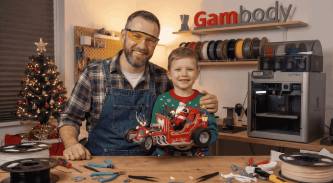 From Idea to 3D Print: Santa’s Hot Rod Sleigh