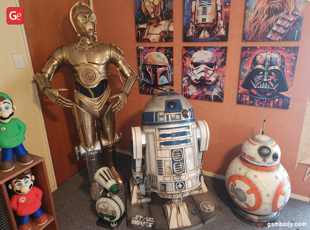 Life-size Star Wars droids 3D printer cosplay