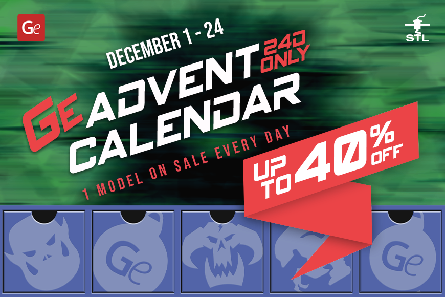 Gambody Advent Calendar sale: Up to 40% off, December 1-24. New 3D model deal every day!