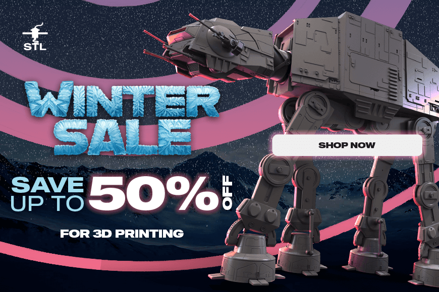 Winter Sale 2026: Up to 50% off on 3D printing models. Shop now for video game, comic, and movie designs!