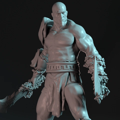 preview of God of War Kratos 3D Printing Figurine | Assembly