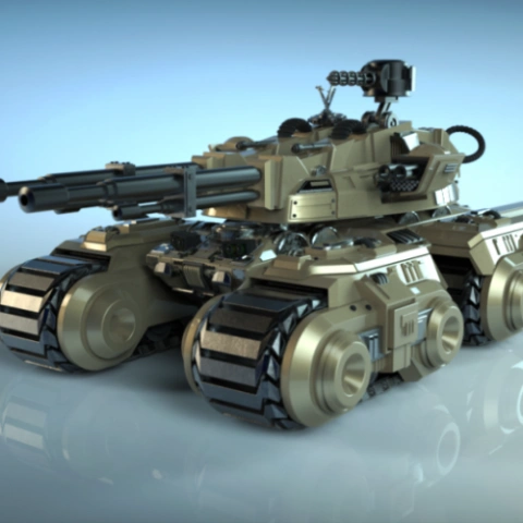 preview of Mammoth Tank 3D Printing Model | Assembly Kit