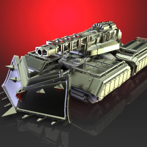 preview of Mammoth Tank Accessories 3D Print Files - Set 2 | Assembly Model 
