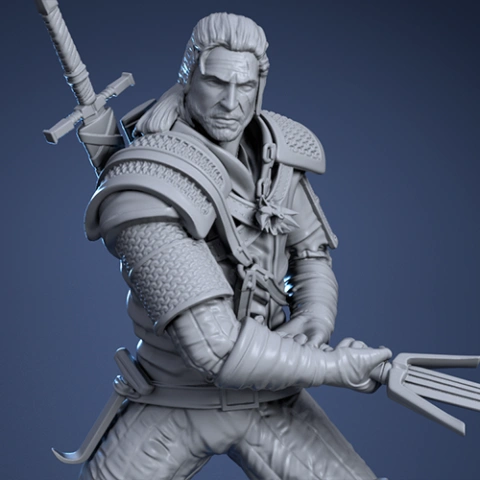 preview of Witcher 3D Printing Figurine | Assembly