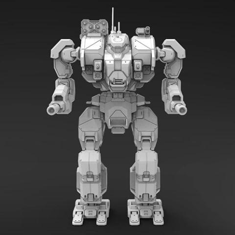 preview of MWO War Hammer 3D Printing Model | Assembly + Action