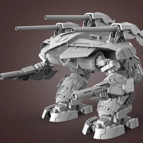 preview of MWO Omega 3D Printing Model | Assembly + Action