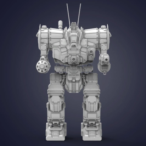 preview of MWO Zeus 3D Printing Model | Assembly + Action