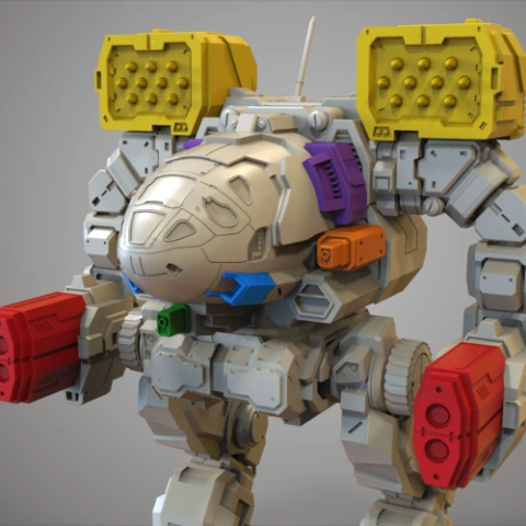 preview of MWO Timber Wolf Weapon Pack for 3D Printing | Assembly