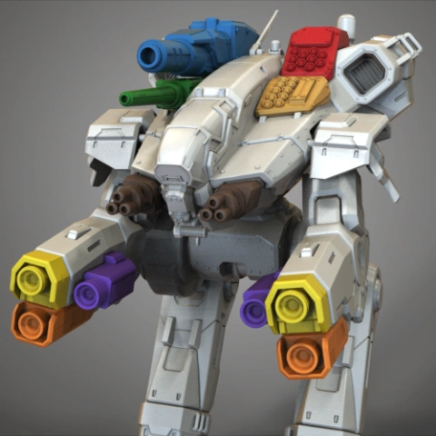 preview of MWO Marauder Weapon Pack for 3D Printing | Assembly