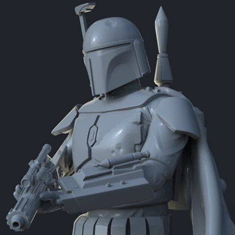 preview of Boba Fett 3D Printing Figurine | Assembly