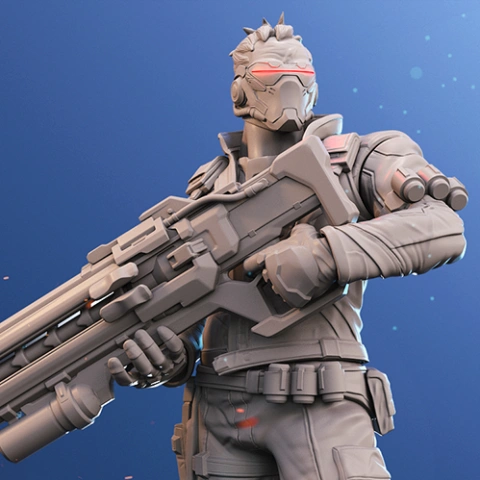 preview of Soldier: 76 3D Printing Figurine | Assembly
