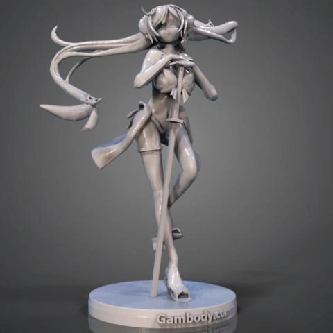 preview of Anime Girl 3D Printing Figurine | Static 