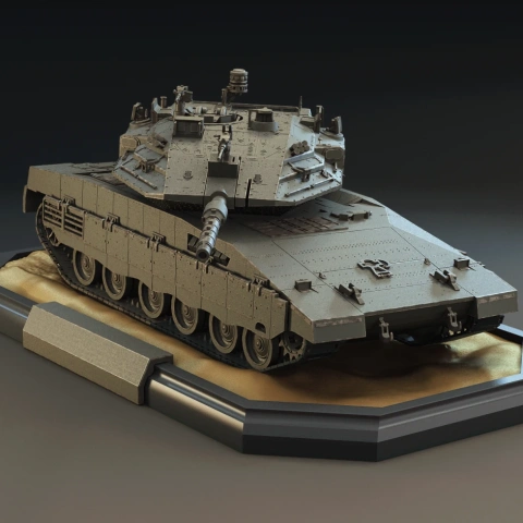 preview of Tank Merkava MK 4 3D Printing Model | Assembly