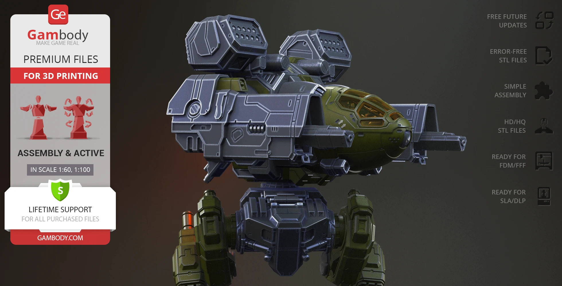 A detailed 3D model of the Mad Cat MkII mech, showcasing mechanical and weapon features.