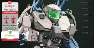 MWO Phoenix Hawk 3D Printer Files | Assembly + Action