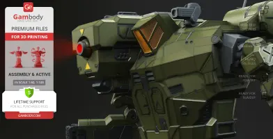 Hunchback BattleMech 3D Printer Files | Assembly + Action