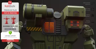 Hunchback BattleMech 3D Printer Files | Assembly + Action