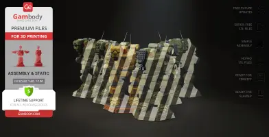 Hunchback BattleMech Weapon Pack 3D Printer Files | Assembly