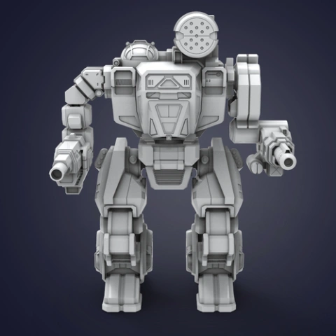 preview of Summoner (Thor) BattleMech 3D Printing Model | Assembly + Action